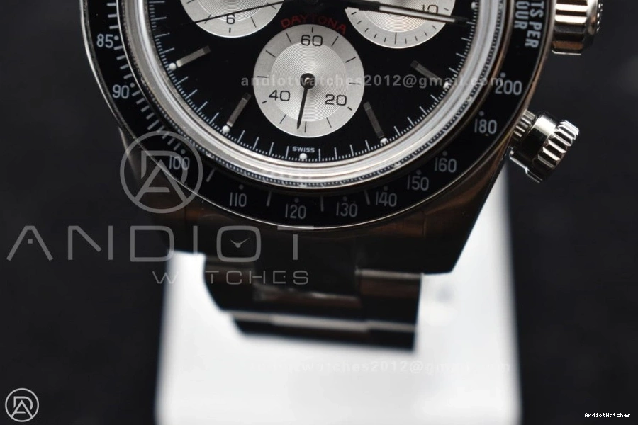 Daytona on SS Dial ADGF SS Edition 825 Black White Bracelet Best Comfortable A 1114